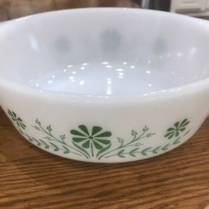 Glassbake vintage “Jeanette” usa j514 2 qt casserole dish with lid